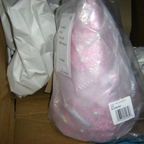 Betsey Johnson Kitsch Candy Tree Zipper Closure Crossbody Bag Pink New Sealed - Picture 15 of 15